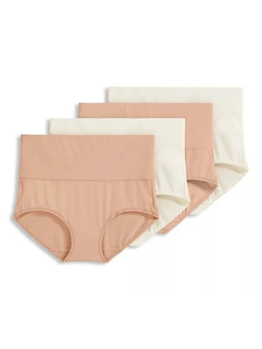 Jockey Skimmies Smoothing Briefs Light/Ivory 4-Pack XL A596556 NEW